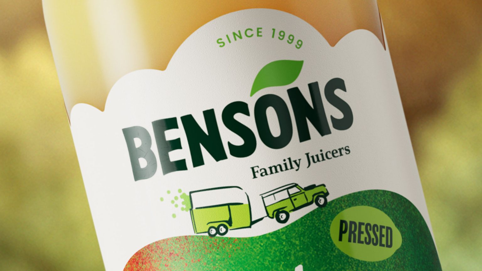 Bensons Family Juicers new branding and Identity.