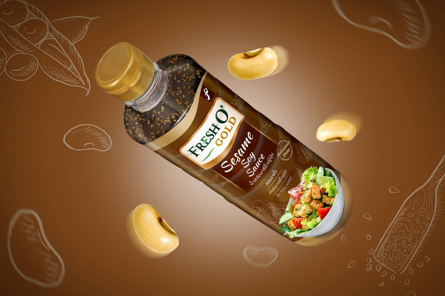 Fresh O’ Gold – Salad Dressing Bottle
