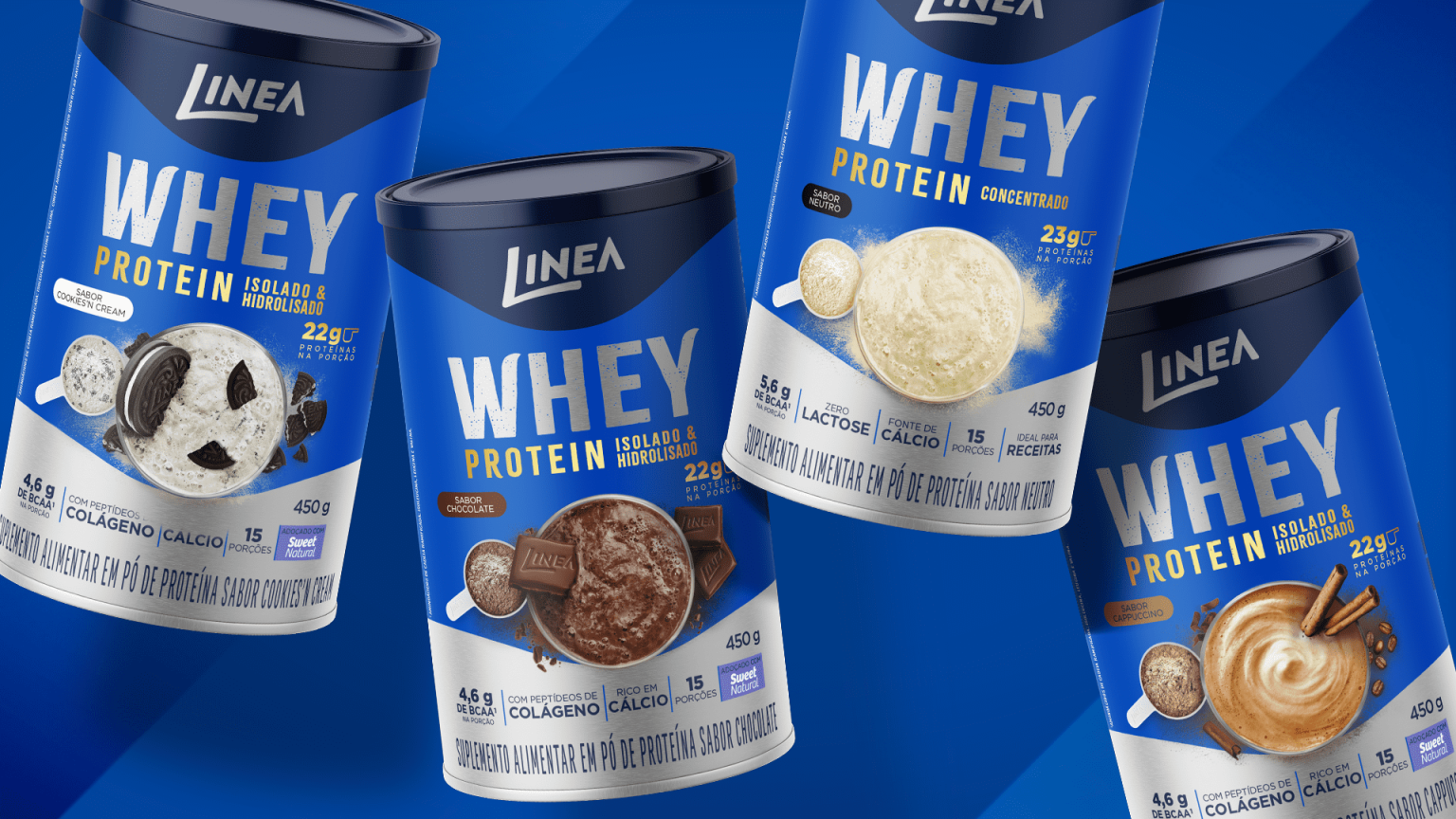 Whey Protein Linea — Functional Performance Packaging