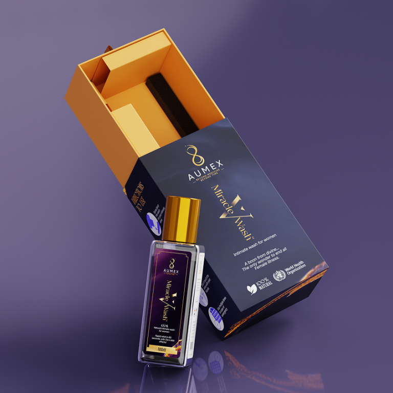 Aumex || Miracle V Wash 3D Packaging Visualization