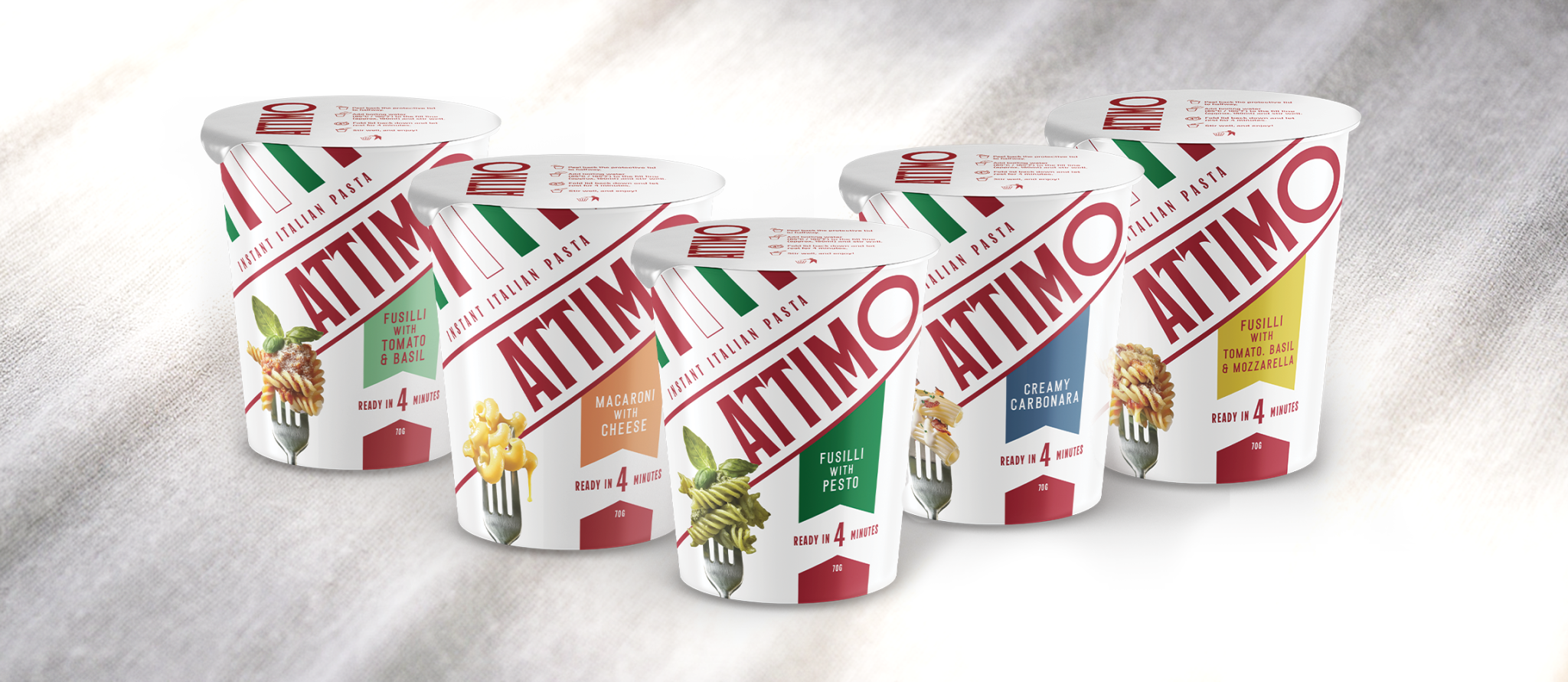 Attimo – Instant Italian Pasta Cups
