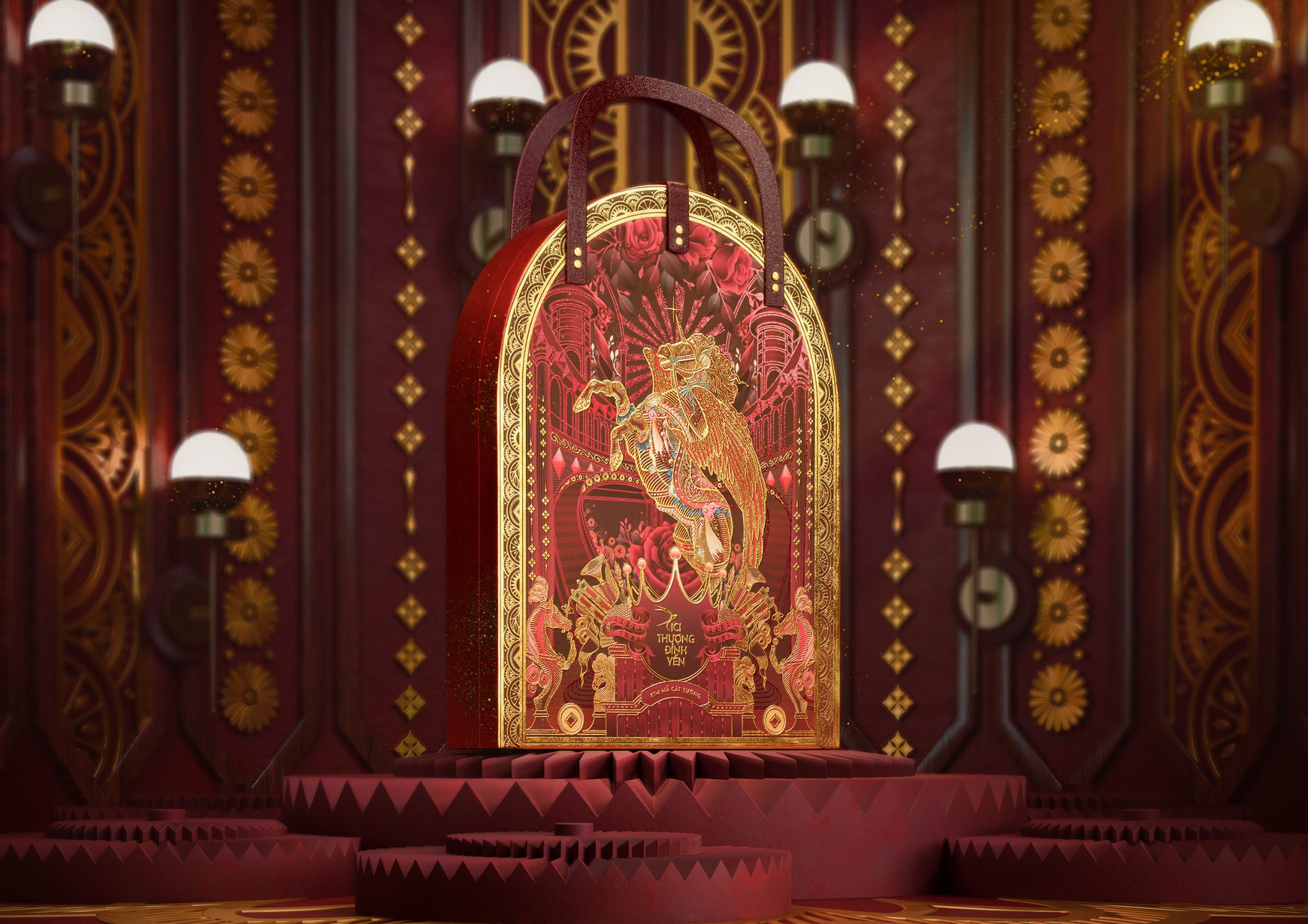 Golden Qilin (Kim Ma Cat Tuong) New Year Packaging 2026