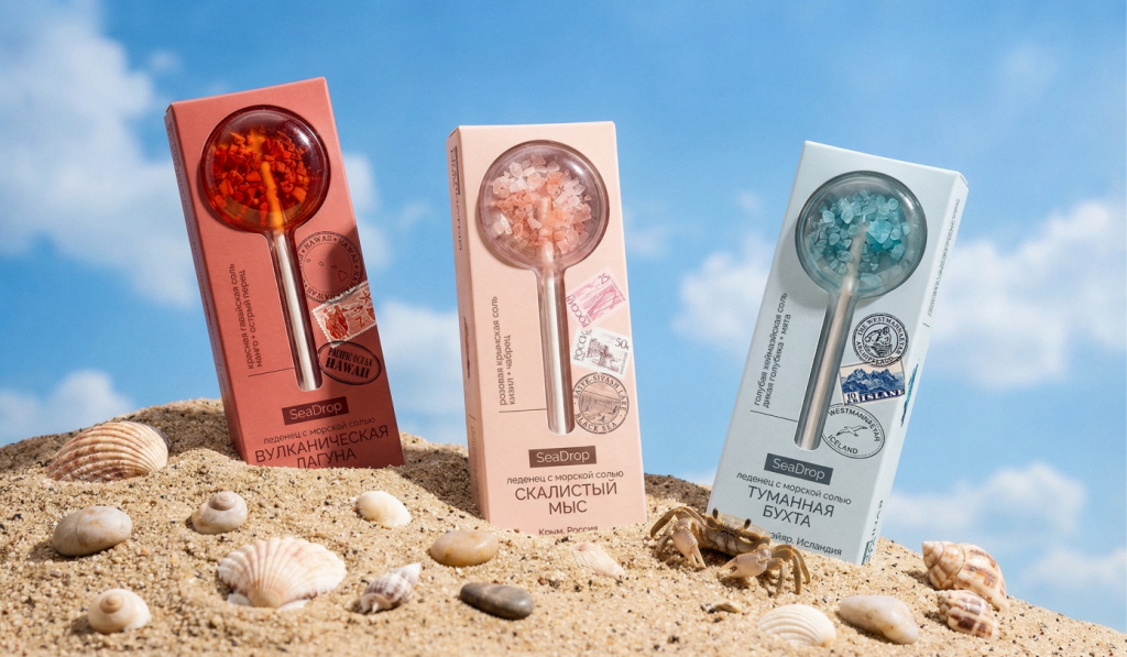 SeaDrop: a brand of lollipops with sea salt