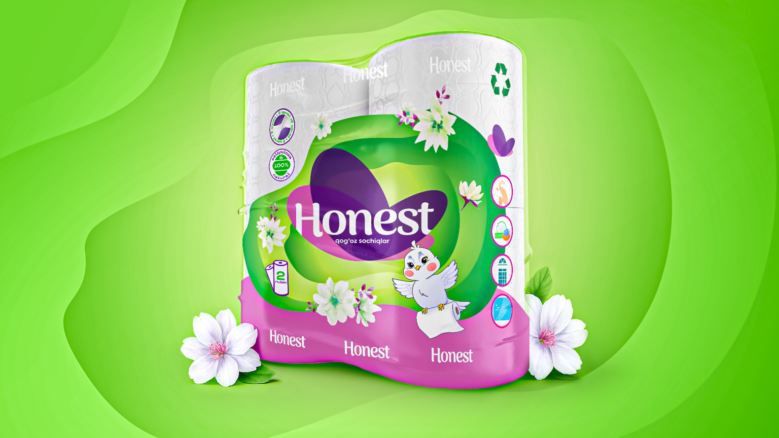 Honest — Paper Towel Packaging Design