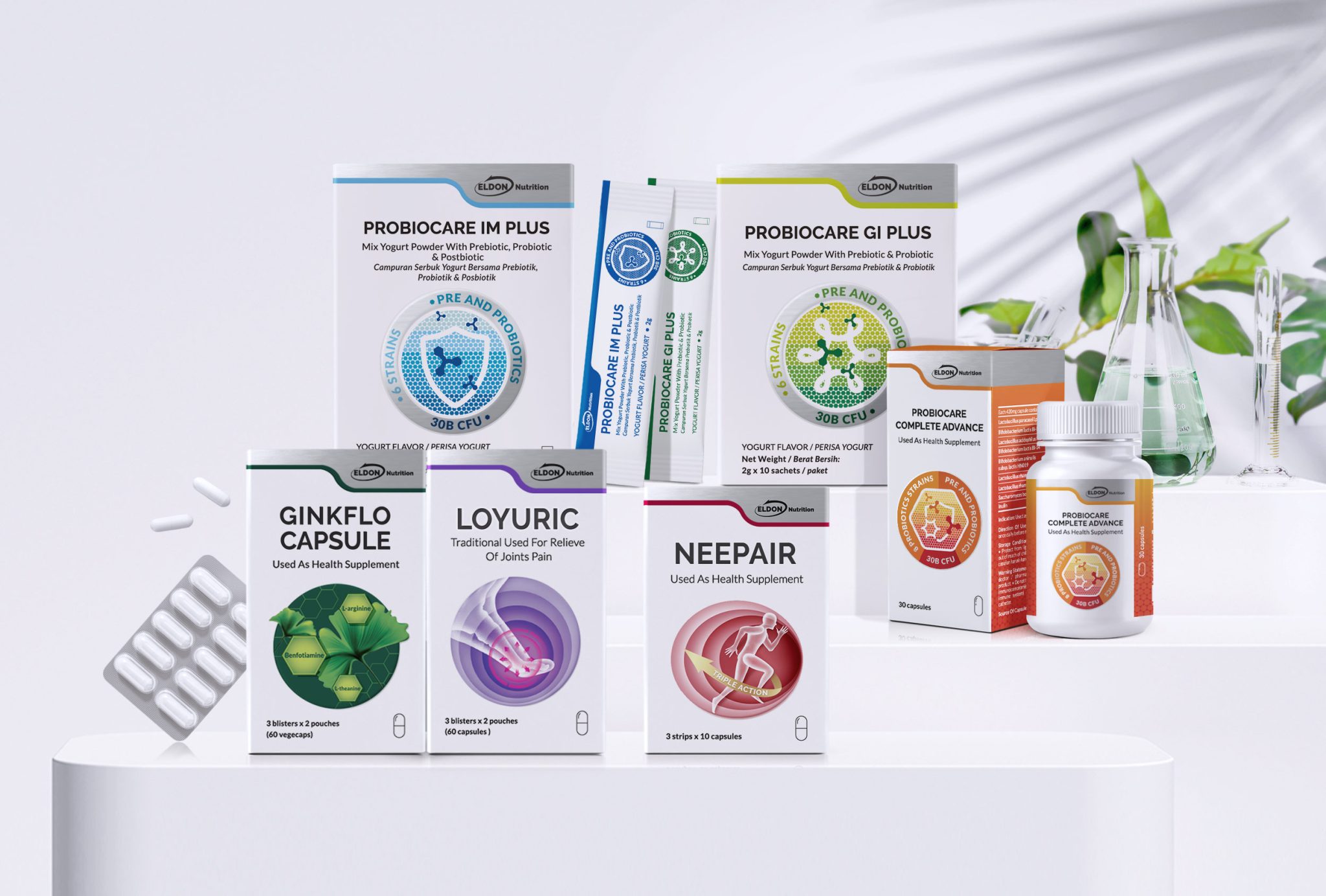 Scalable Supplement Packaging System | Eldon Nutrition Brand