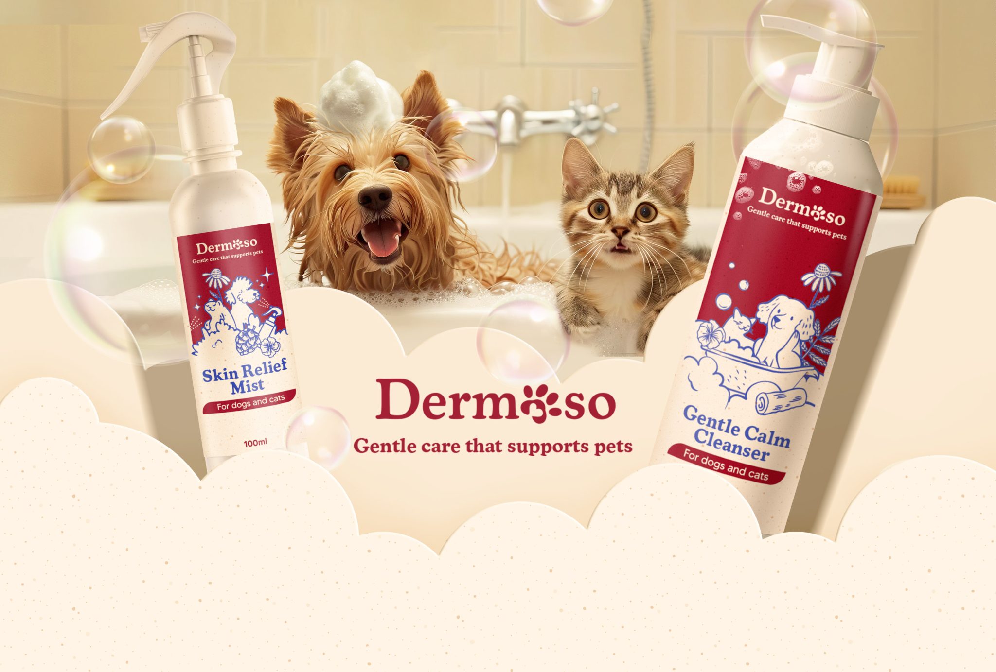 Dermaso Pet Care Packaging Rebranding
