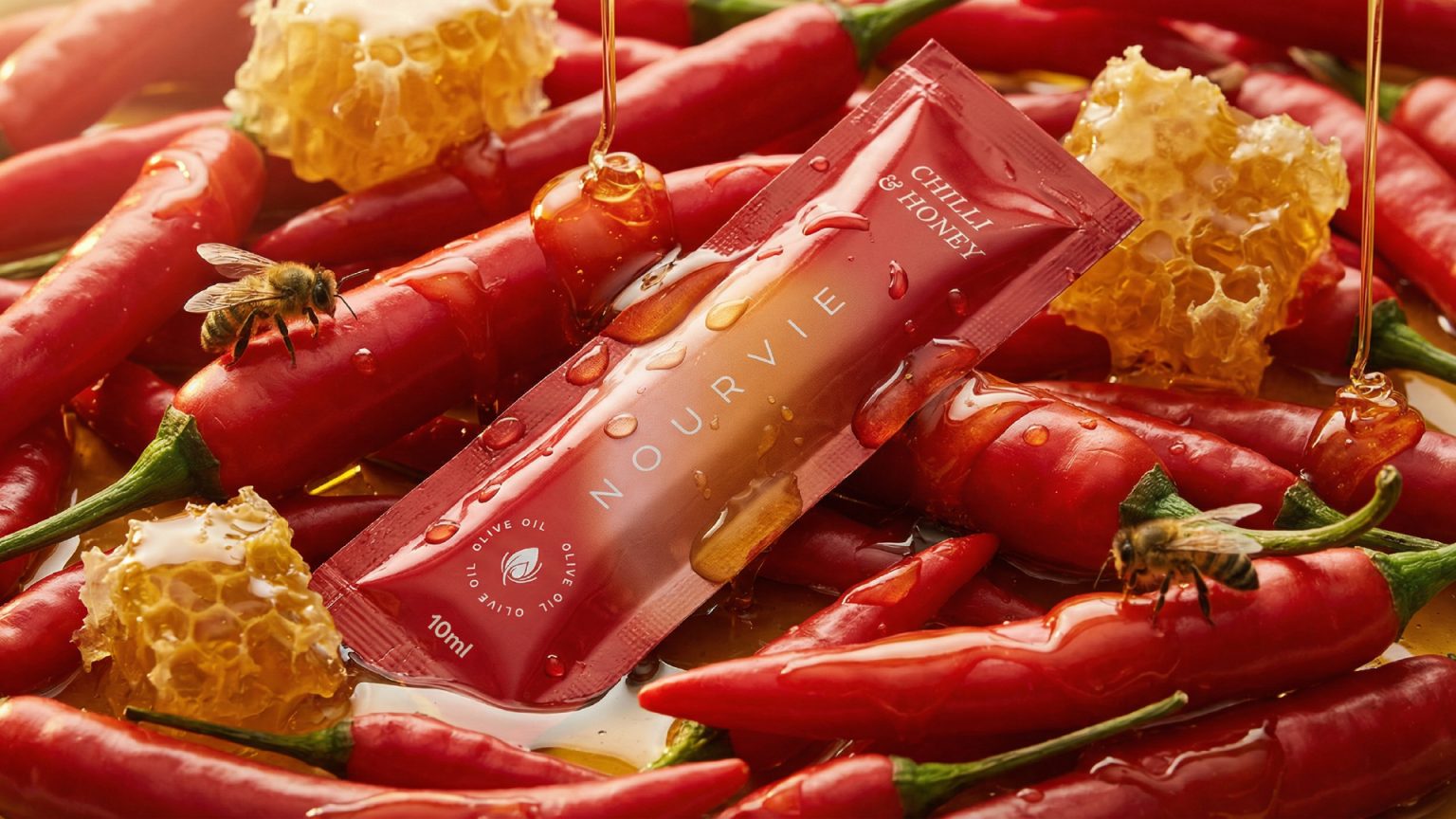 Nourvie — Olive Oil Sachets | Packaging Design
