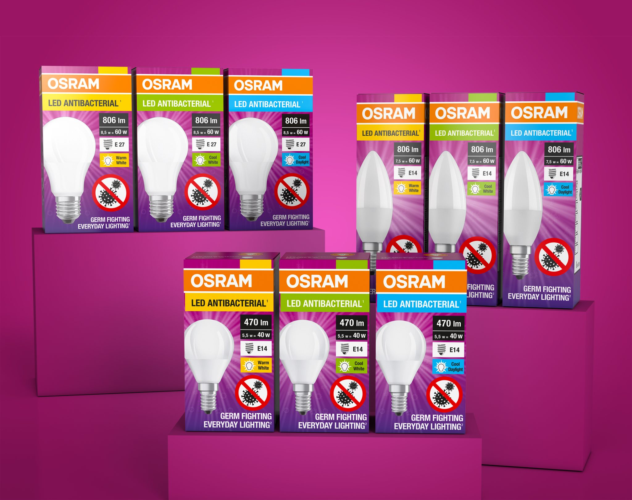 OSRAM LED Antibacterial Bulb Packaging: Illuminating Hygiene