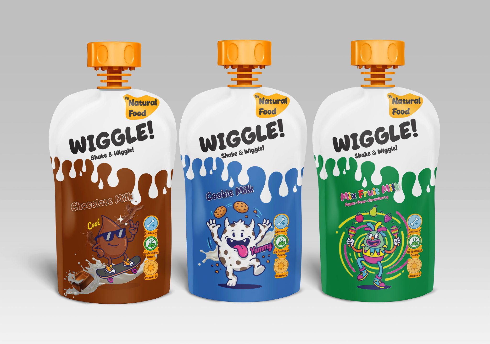Wiggle – Chocalate Milk – Mix Fruit Milk – Cookie Milk