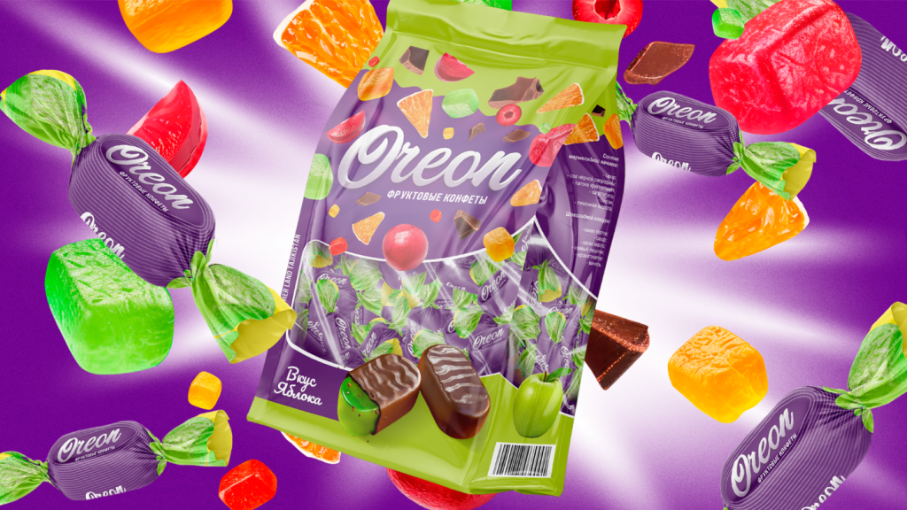 Oreon — Packaging Design for Fruit Candies