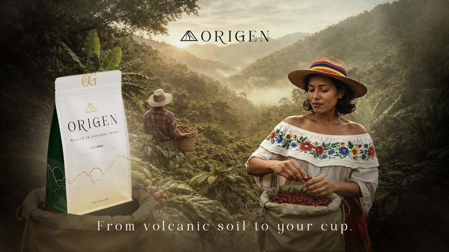 ORIGEN – Volcanic Coffee Packaging & Sonic Identity