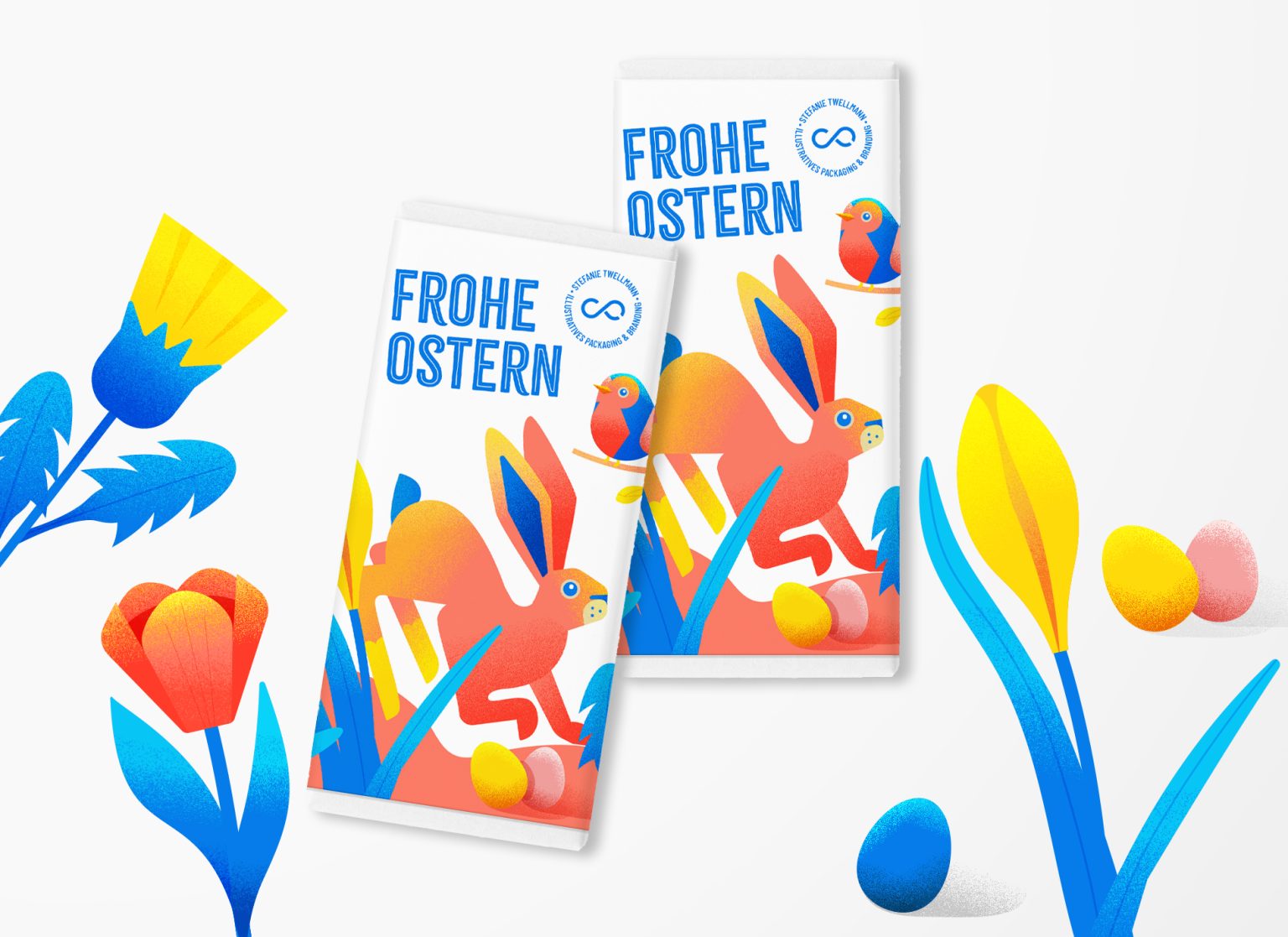 Easter Project, Illustrative Packaging Design and Greeting Card