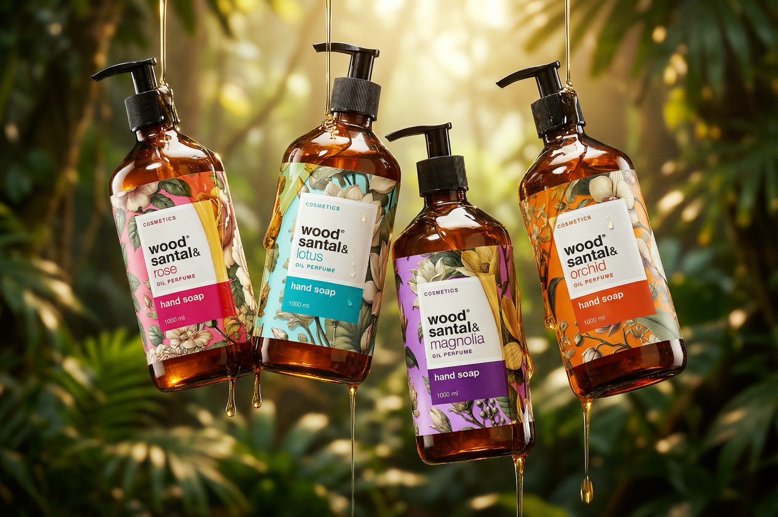 Wood & Santal liquid soap