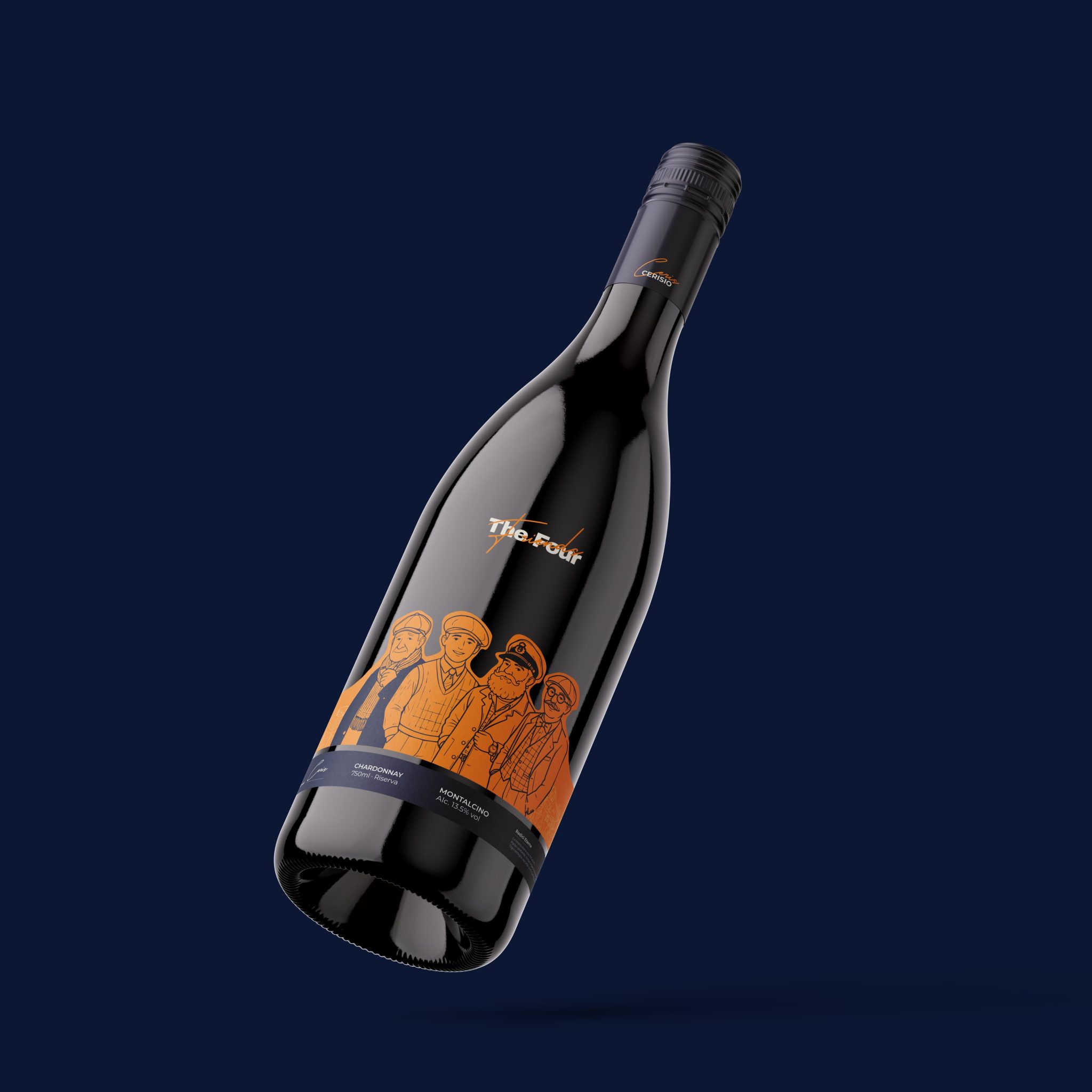 The Four Friends — Wine Packaging Design