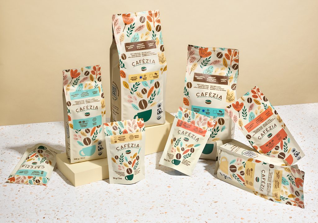 Cafezia Coffee – Herb-Infused Coffee Rebrand