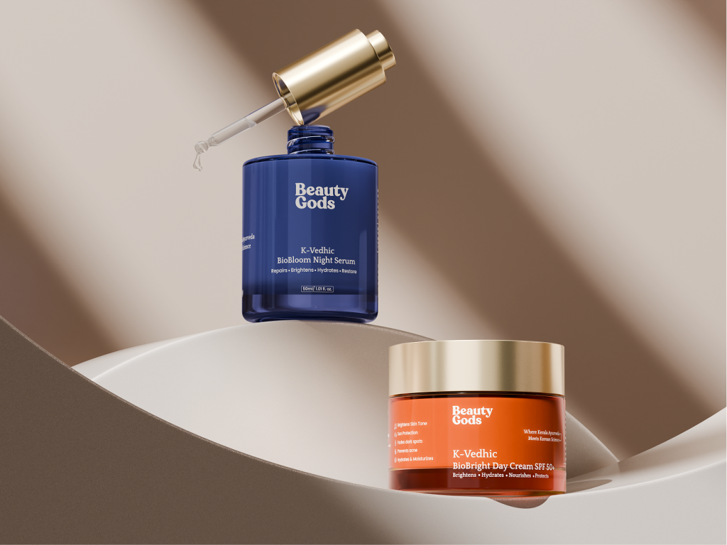 Beauty Gods Premium Skincare 3D Product Visualization