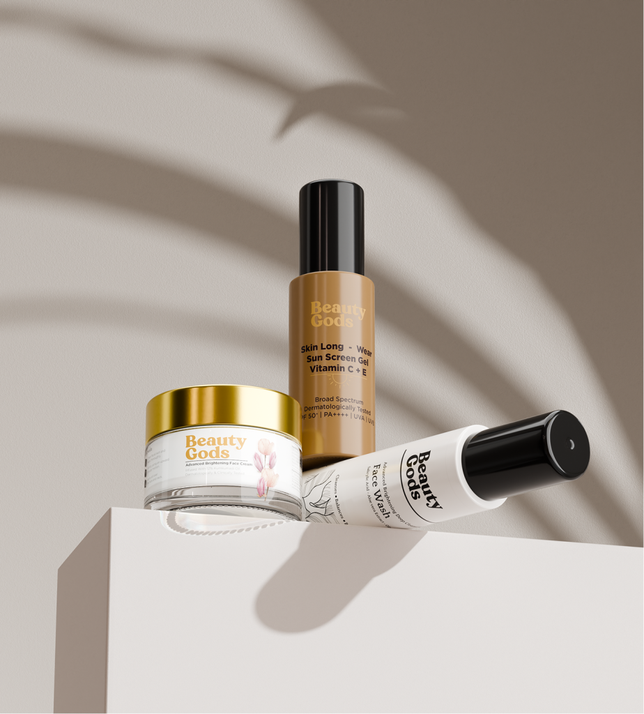 Beauty Gods Premium Skincare 3D Product Visualization Collection