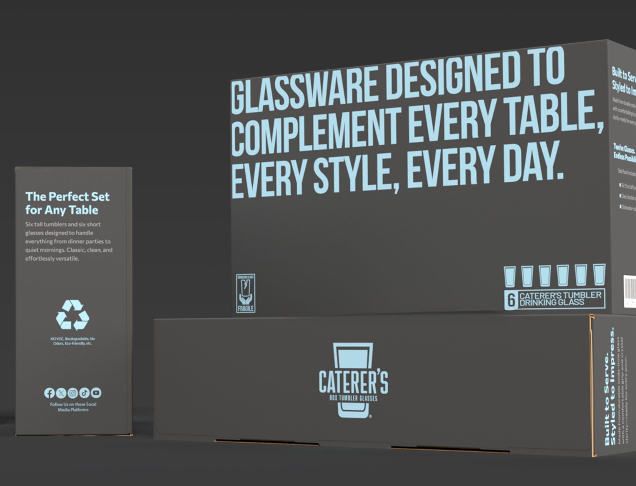 Caterer’s Tumbler Drinking Glass Set