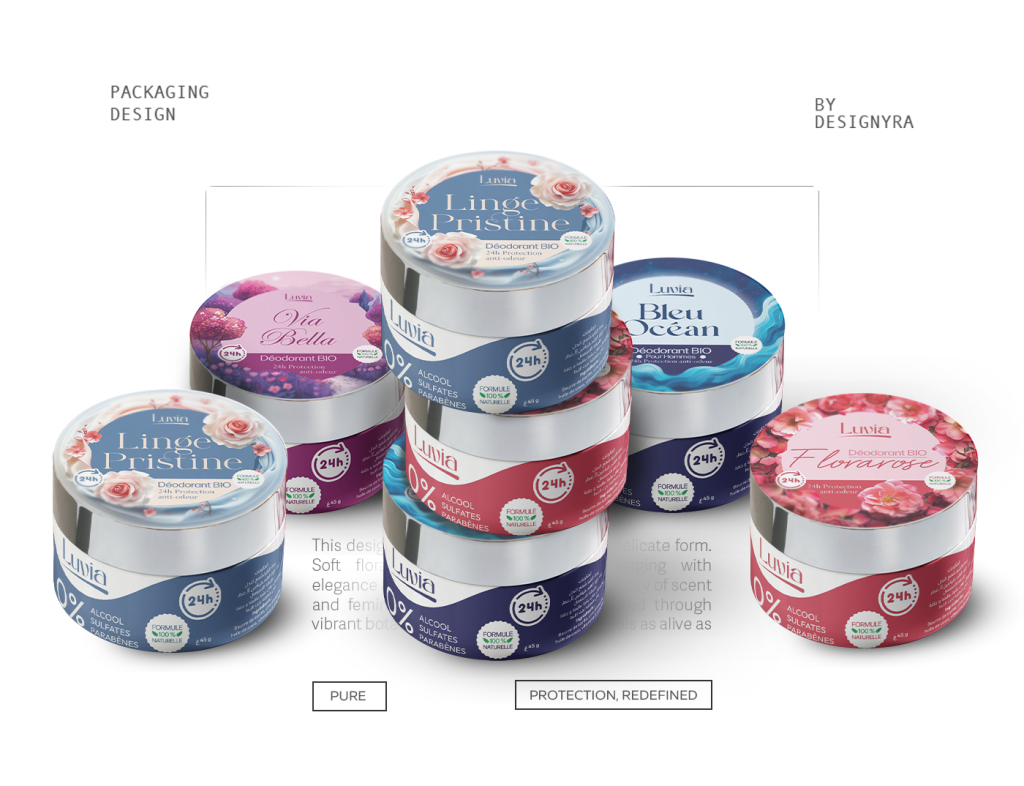 Natural Cream Deodorant Packaging Design – Luvia