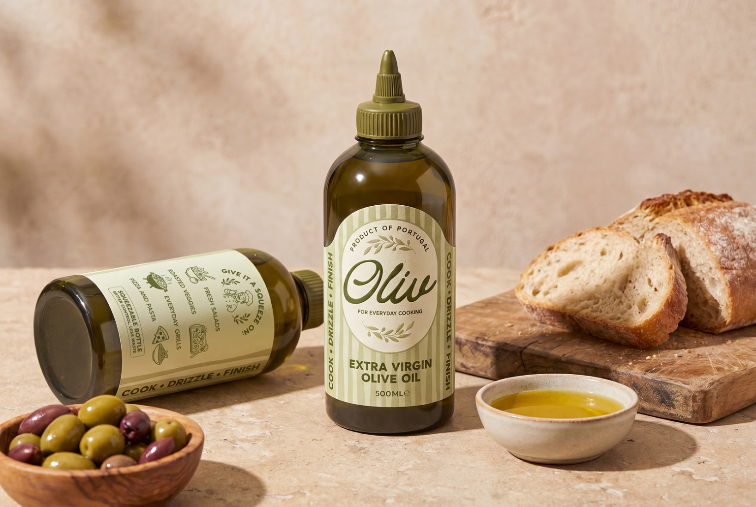 Packaging & visual identity for olive oil