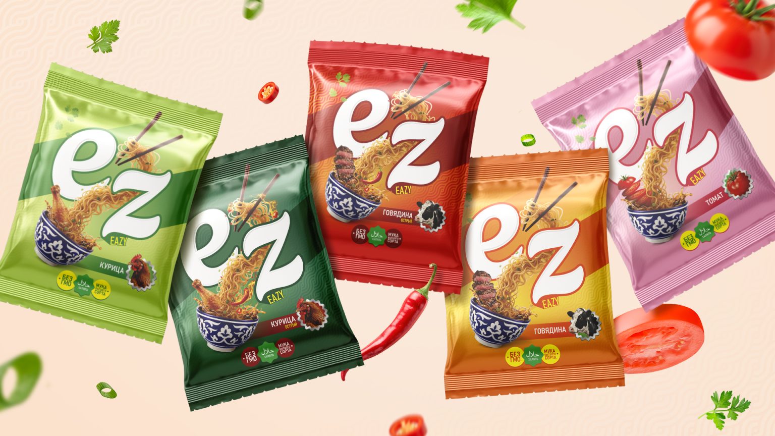Ez (Easy) — Naming and Packaging Design for Instant Noodles
