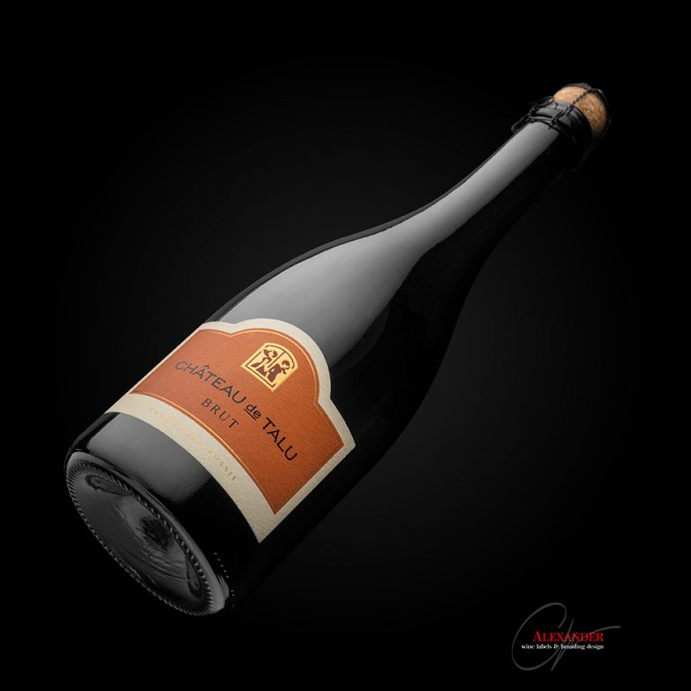 “Château de Talu” sparkling wine label