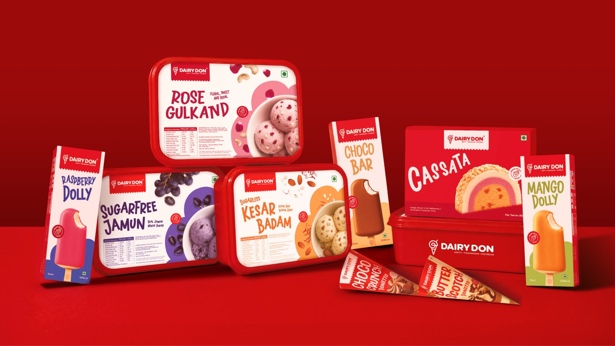 Dairy Don : Ice Cream Branding & Packaging Design