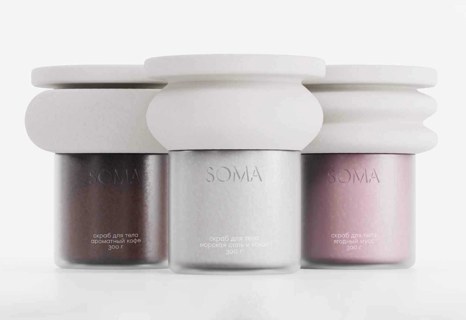 SOMA — Body Scrub Packaging Inspired by Ancient Architecture