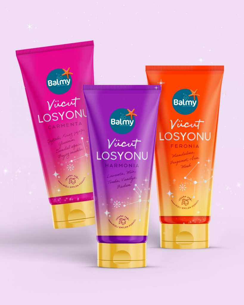 Balmy Body Lotion Packaging Design