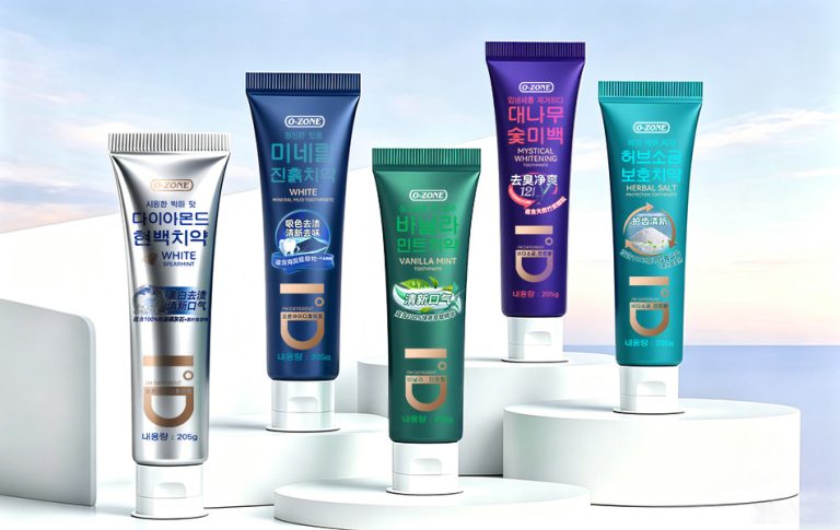 O-ZONE Oral Care Toothpaste Brand Identity &; Packaging Design