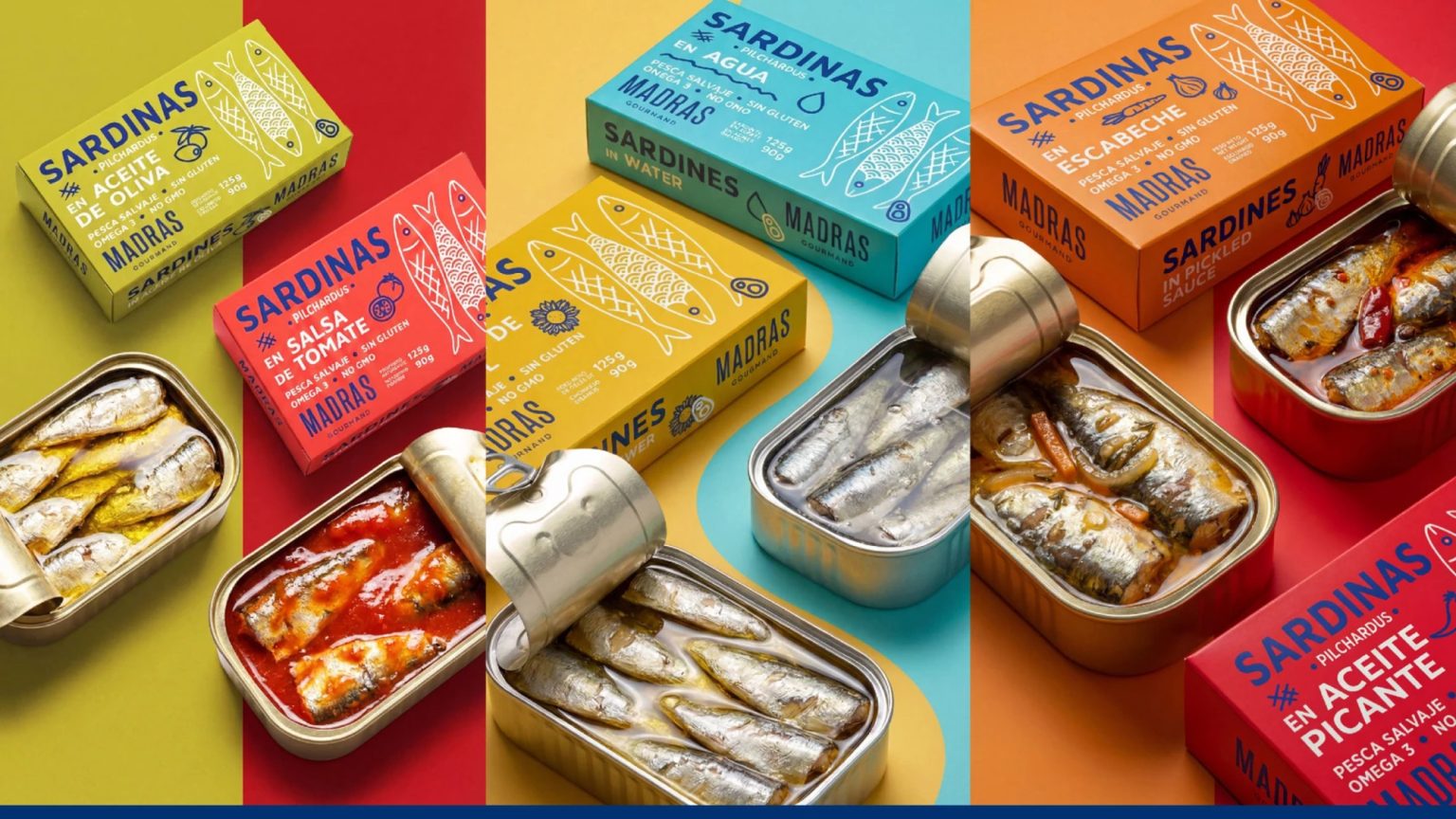 Madras Gourmand — Sardine Packaging Rebrand