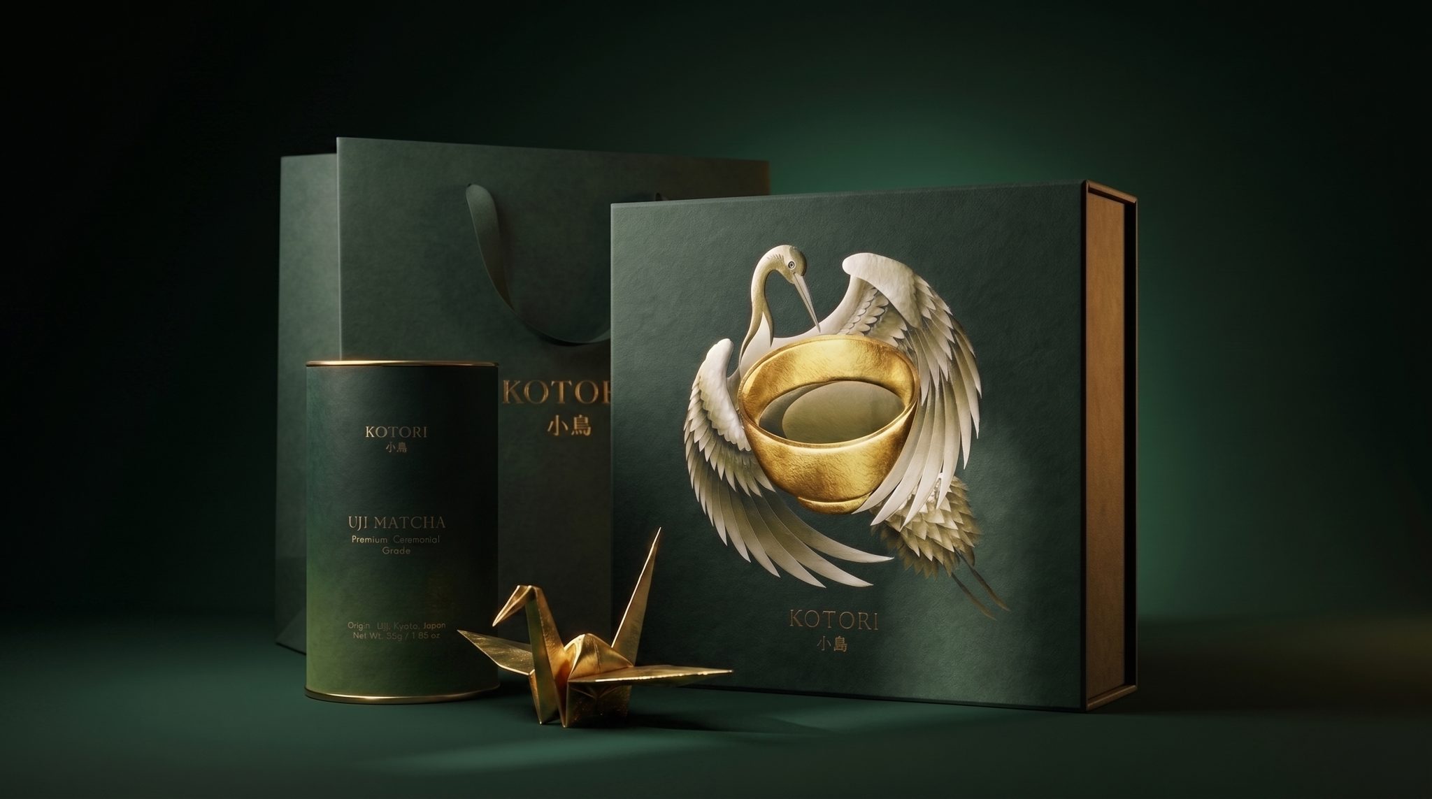 KOTORI — Luxury Uji Matcha Packaging & Brand Identity