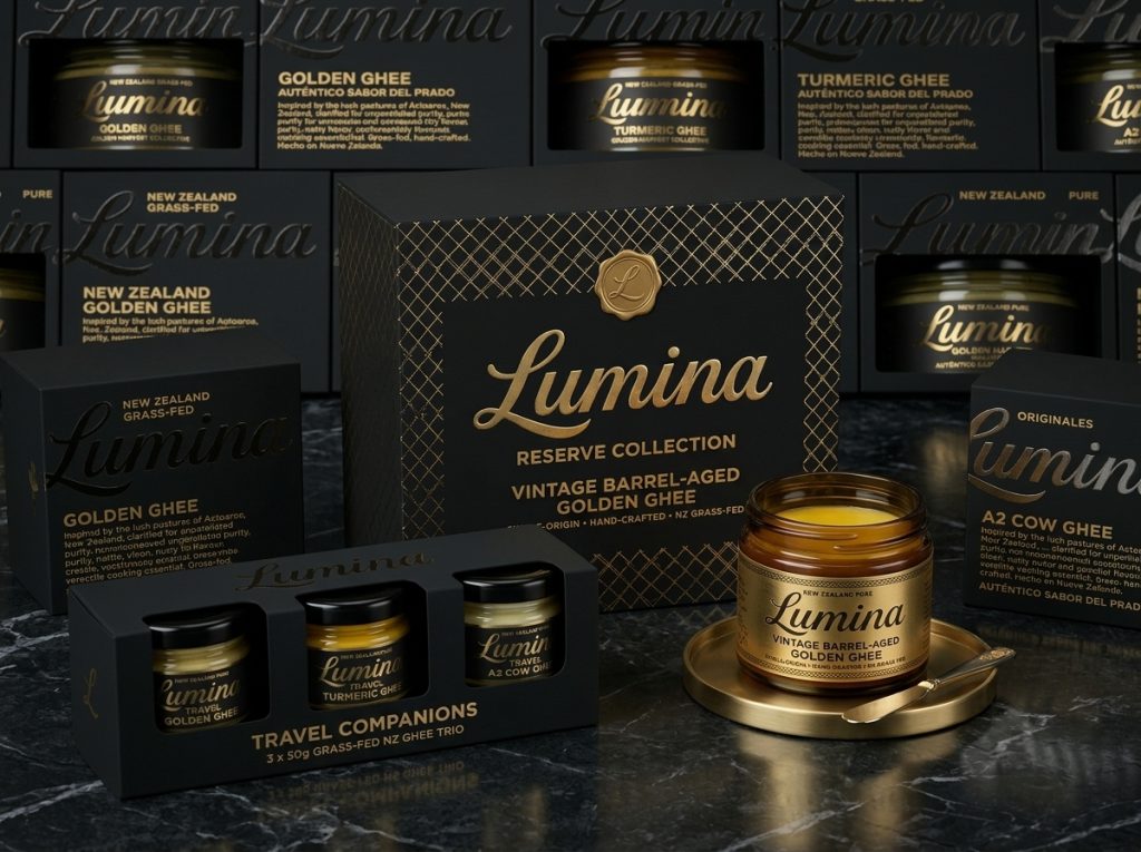 Lumina Reserve — Premium Ghee Packaging & Gift Collection Design