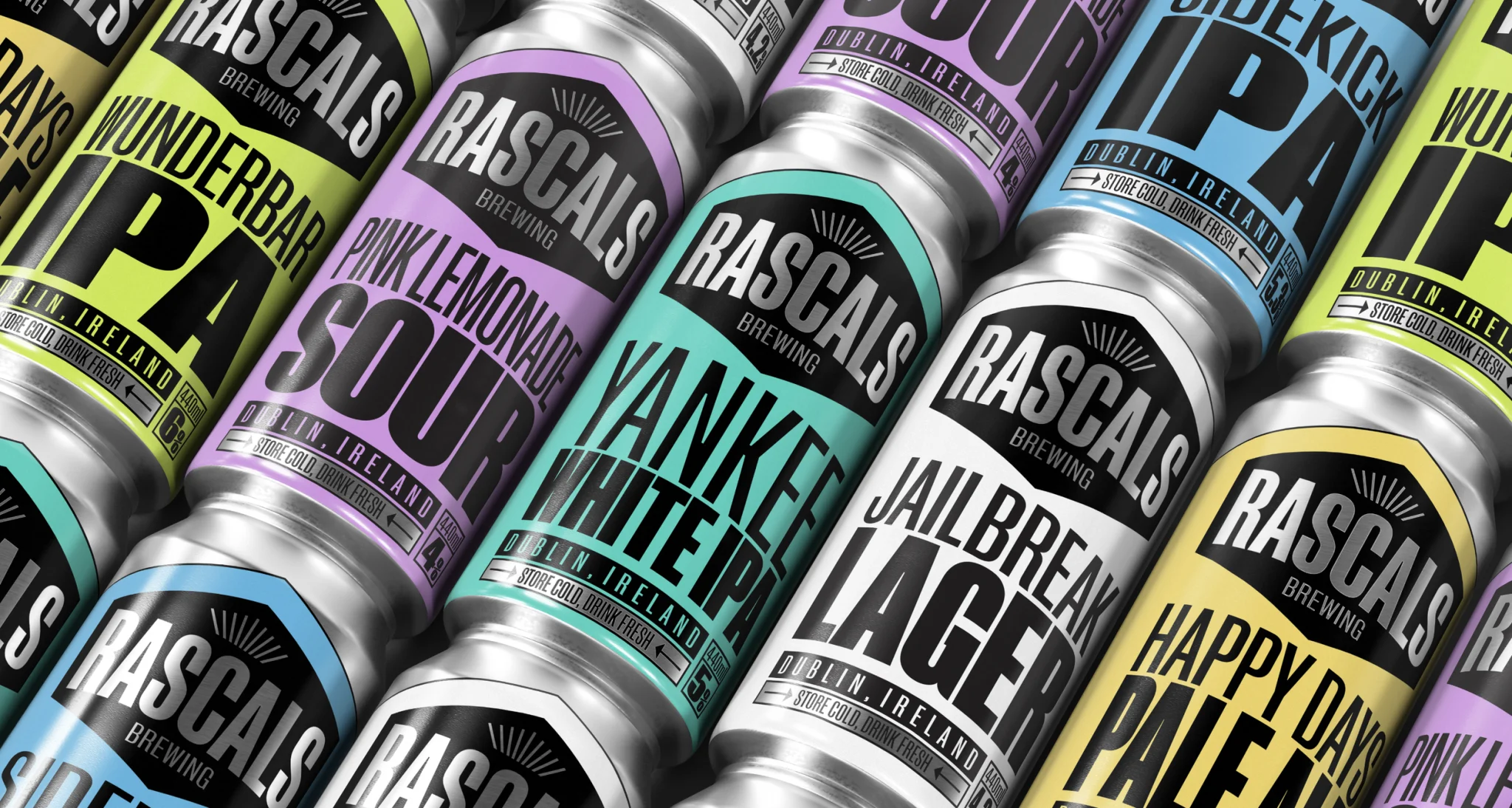 Rascals Brewing: Brand Identity, Packaging & Spatial Design