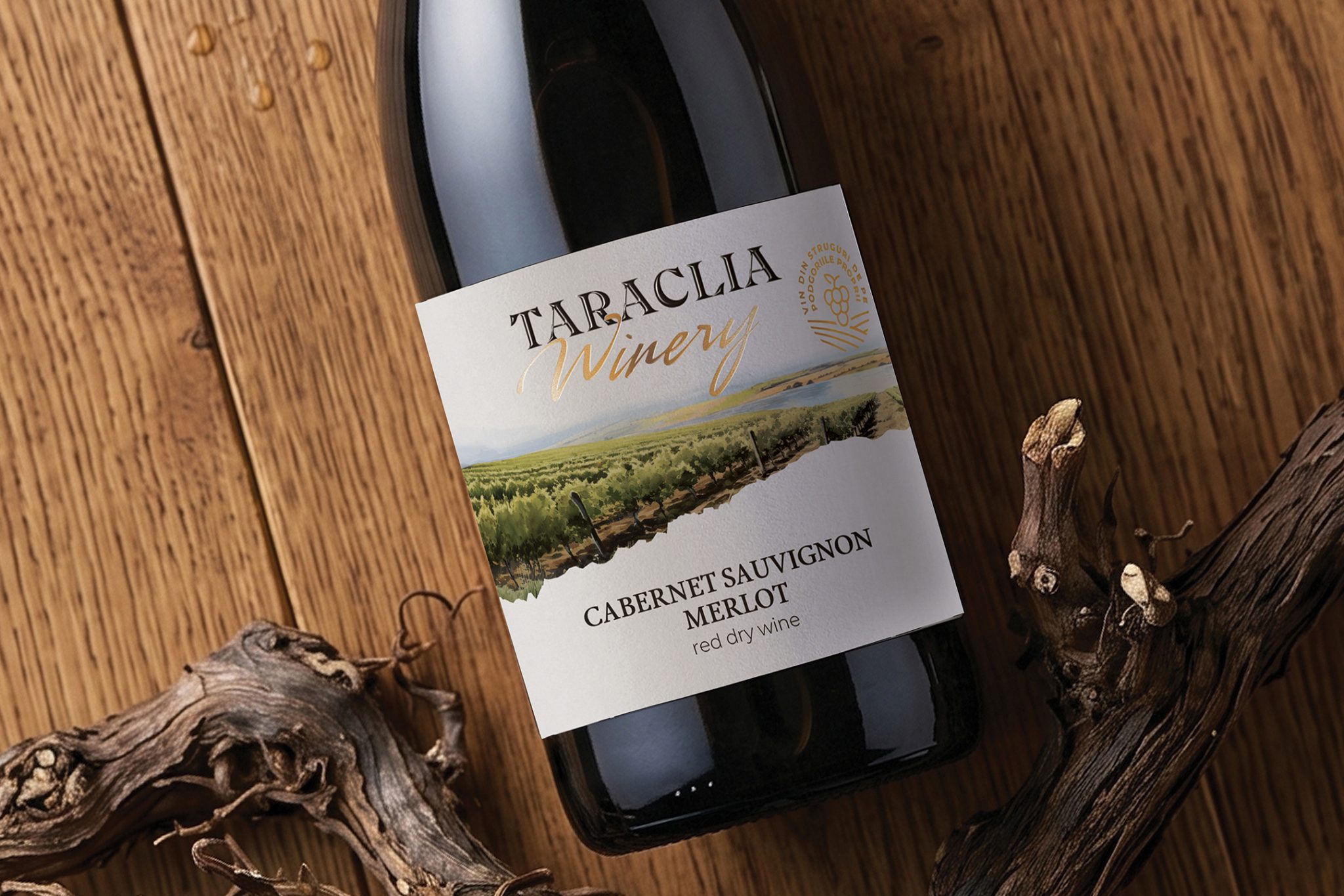 Taraclia Winery — Estate-Grown Wine Label Design