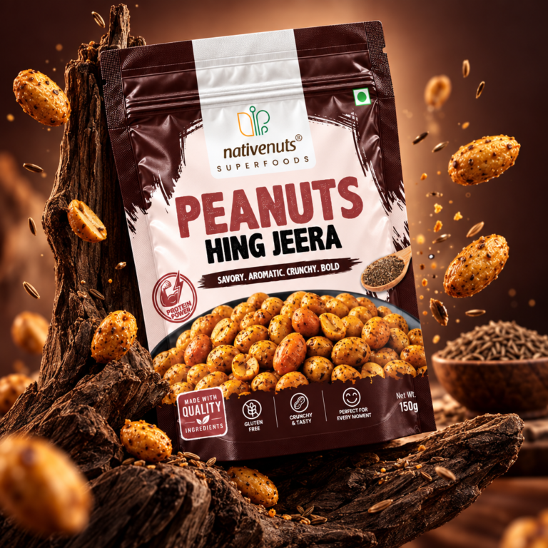 Snacks Gourmet Flavored Roasted Peanuts Packaging Range Design