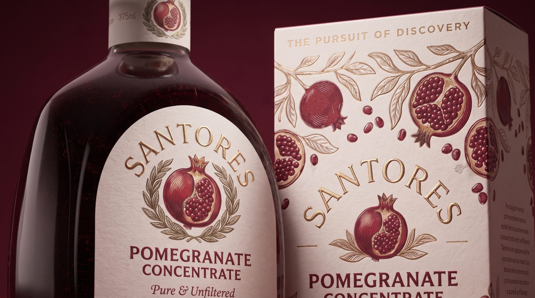 Santores Pomegranate Concentrate Packaging