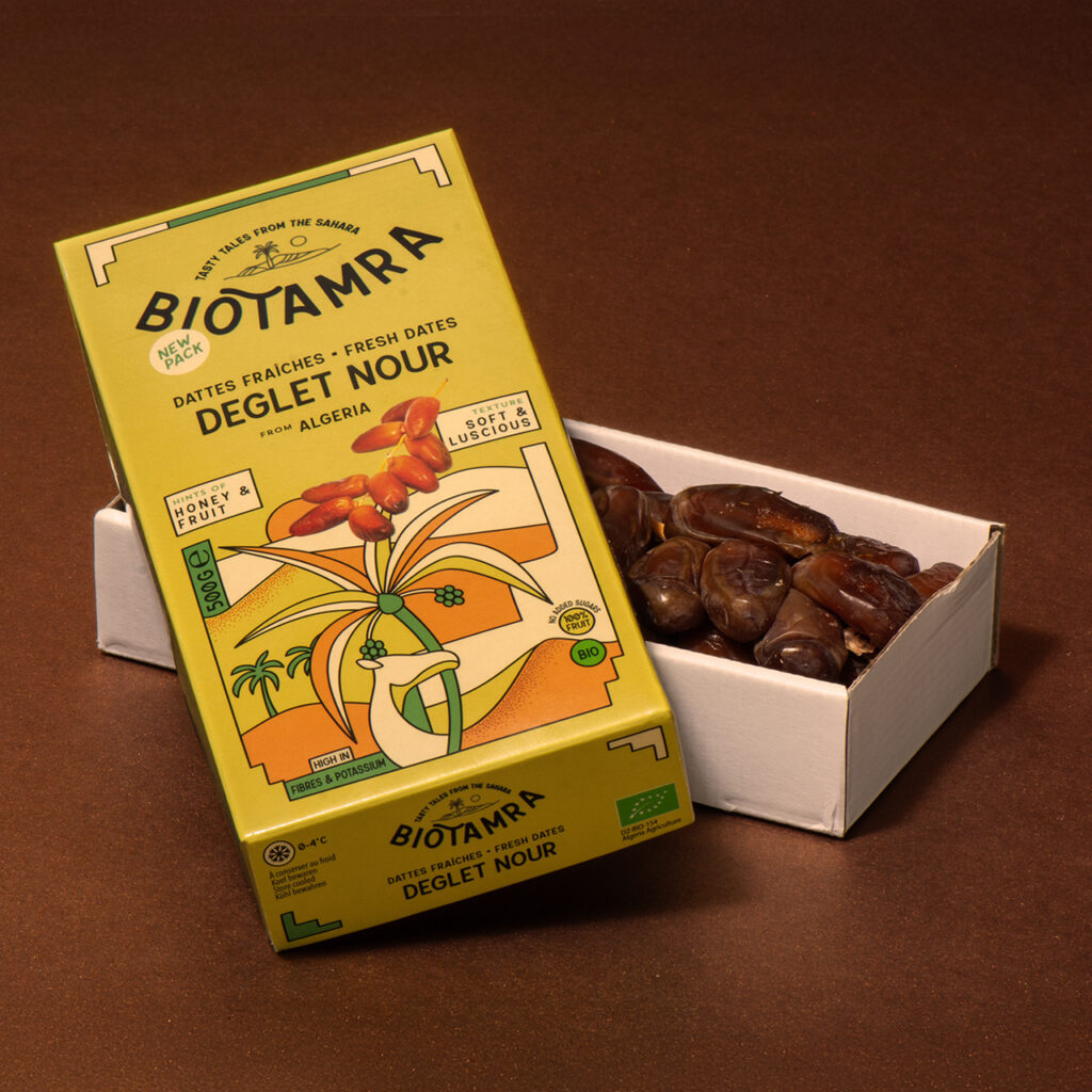 Biotamra — Dates & Olive Oil Packaging Design