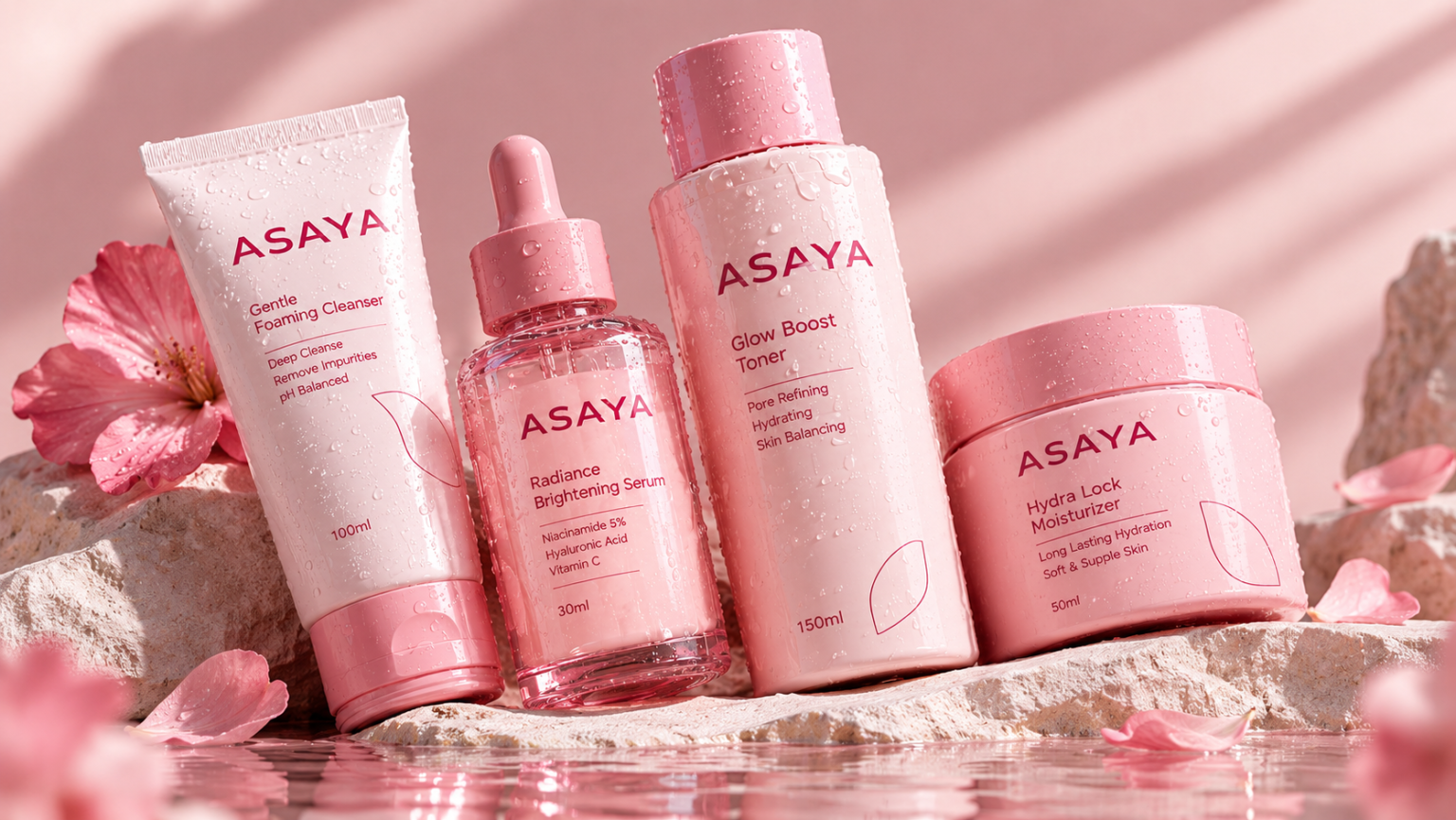 ASAYA — Skincare Packaging & Brand Identity
