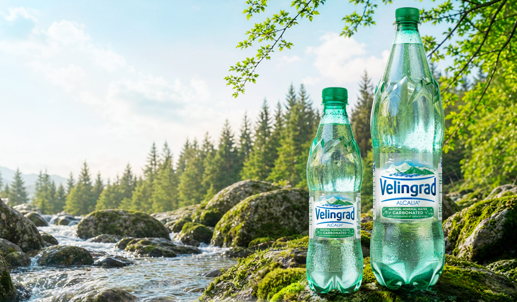 Velingrad Sparkling Water Label Design