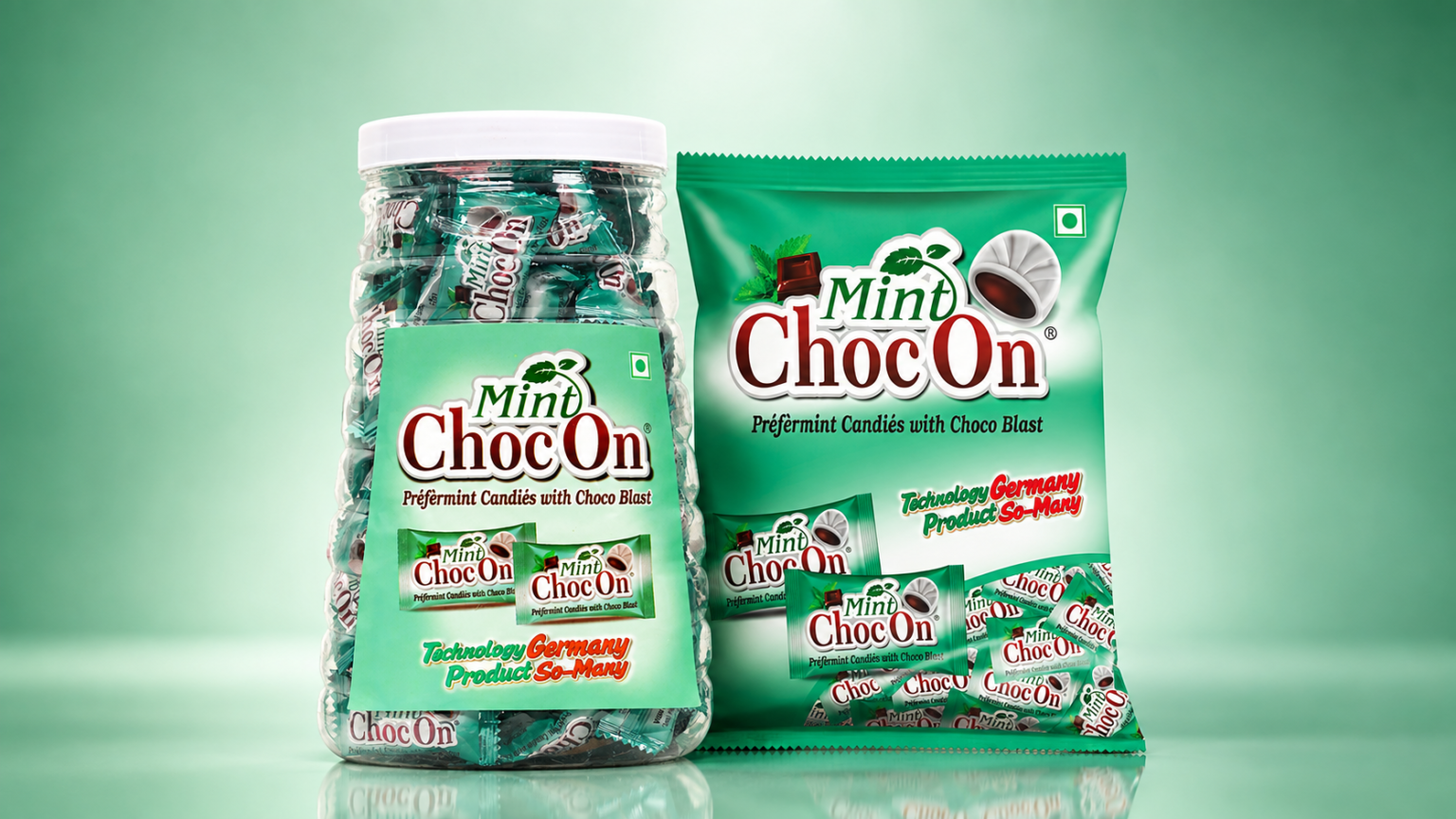 Mint ChocOn Peppermint Candies with Choco Blast