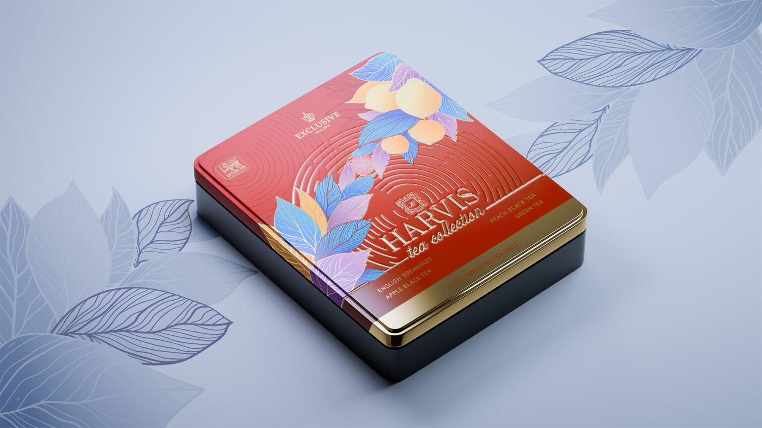 Exclusive Harvis — Tea Packaging Design