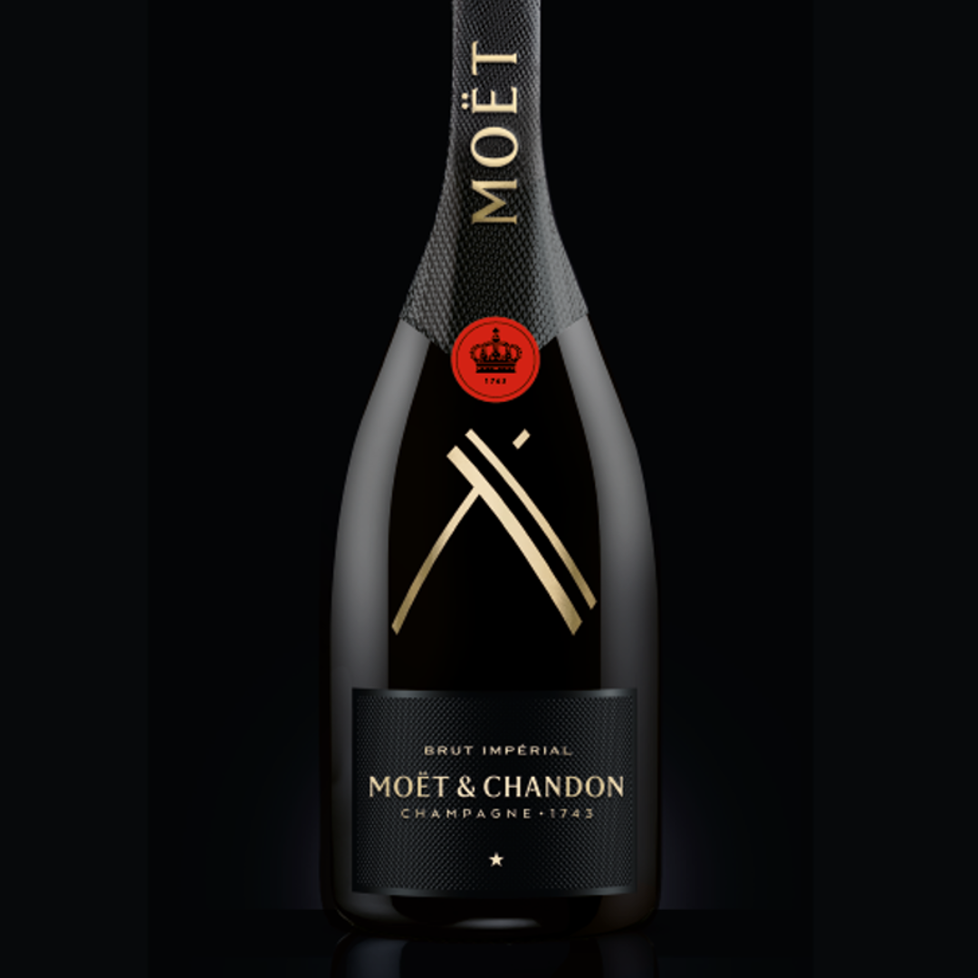Moet & Chandon Moet Imperial Brut Champagne Metal Tin France 750m